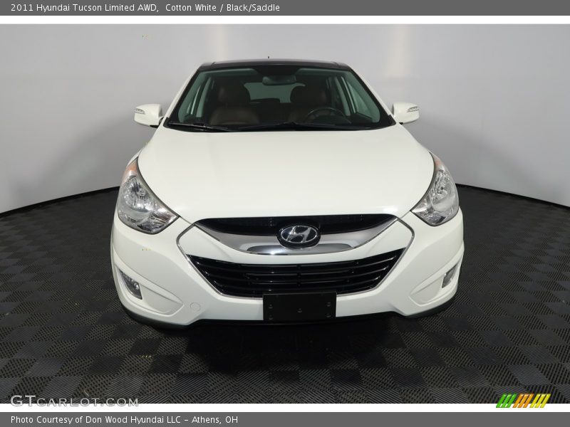 Cotton White / Black/Saddle 2011 Hyundai Tucson Limited AWD