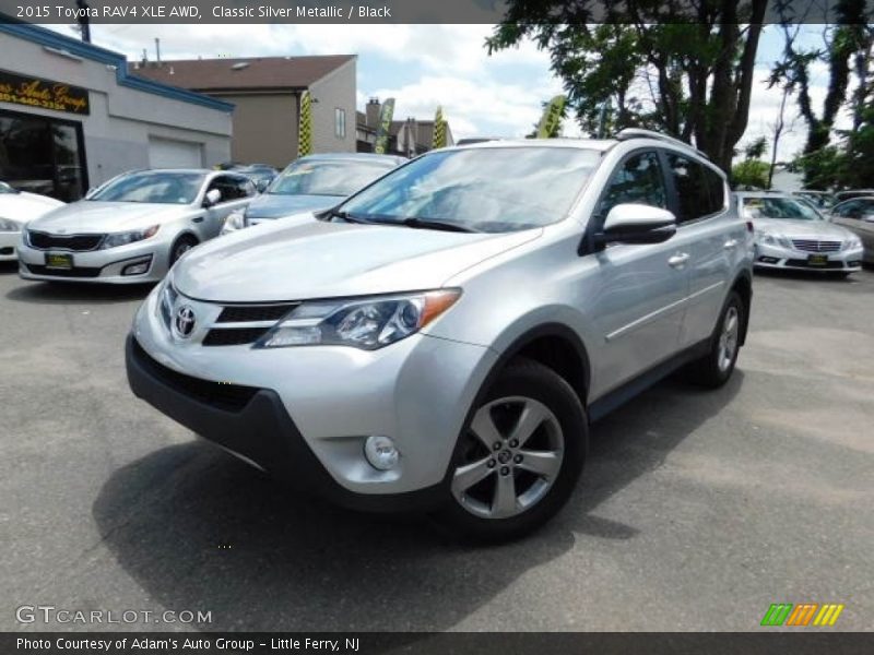 Classic Silver Metallic / Black 2015 Toyota RAV4 XLE AWD