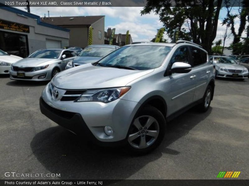 Classic Silver Metallic / Black 2015 Toyota RAV4 XLE AWD