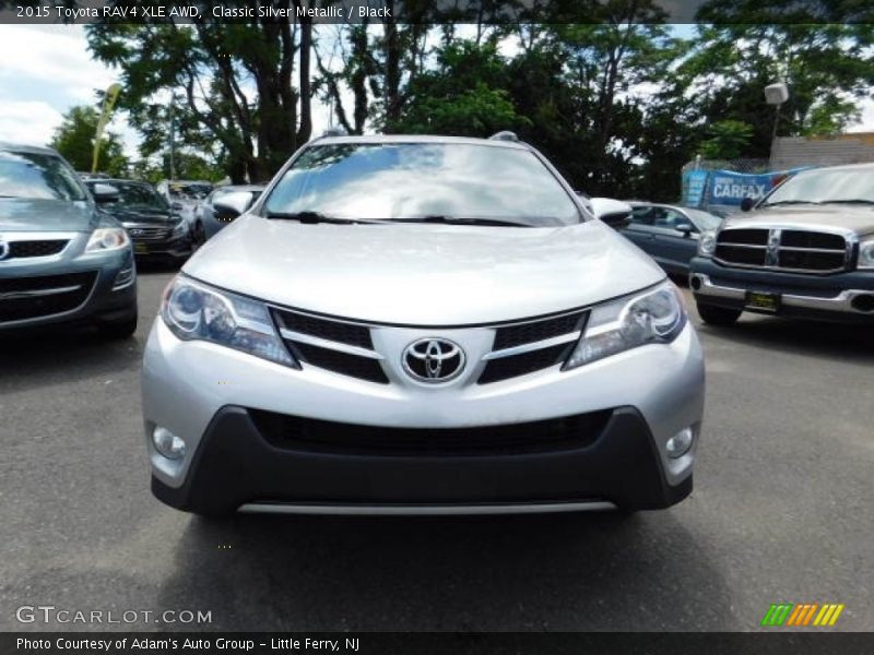 Classic Silver Metallic / Black 2015 Toyota RAV4 XLE AWD