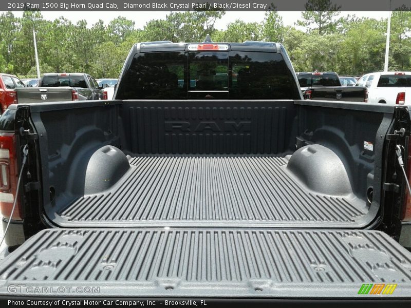 Diamond Black Crystal Pearl / Black/Diesel Gray 2019 Ram 1500 Big Horn Quad Cab