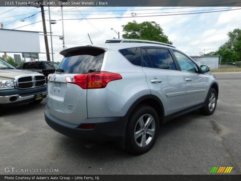 Classic Silver Metallic / Black 2015 Toyota RAV4 XLE AWD