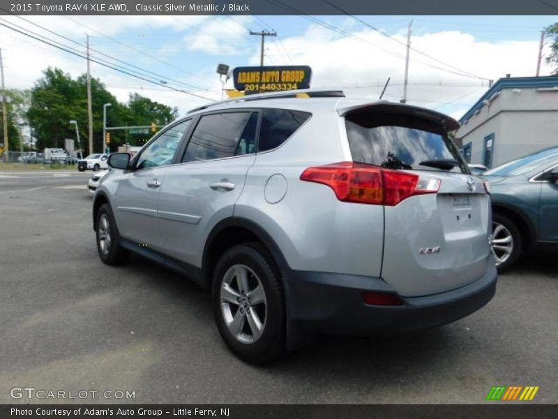 Classic Silver Metallic / Black 2015 Toyota RAV4 XLE AWD