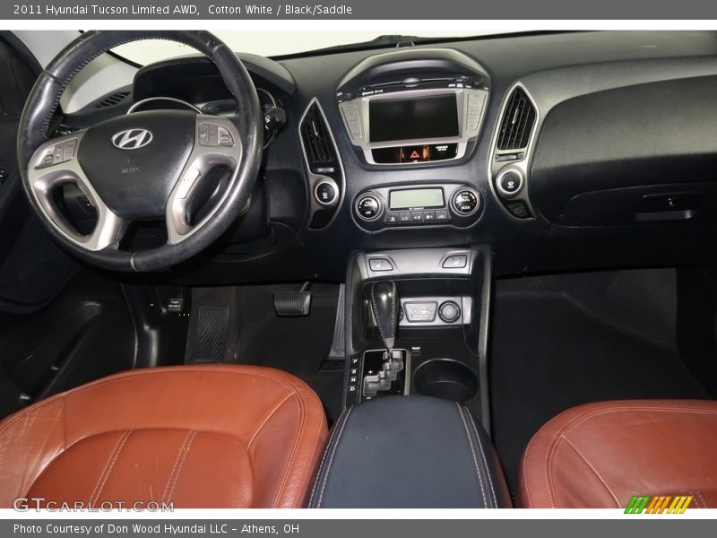 Cotton White / Black/Saddle 2011 Hyundai Tucson Limited AWD