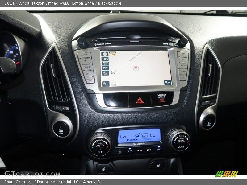 Cotton White / Black/Saddle 2011 Hyundai Tucson Limited AWD
