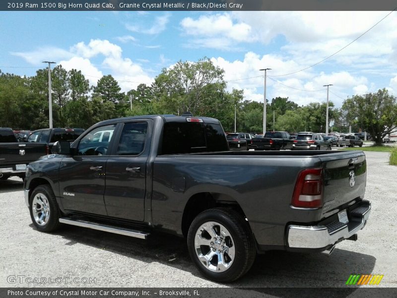 Granite Crystal Metallic / Black/Diesel Gray 2019 Ram 1500 Big Horn Quad Cab