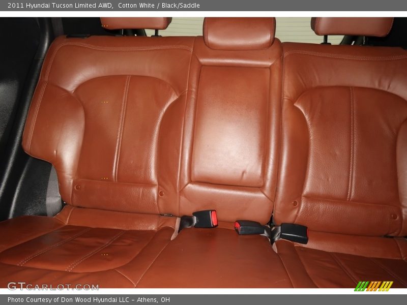 Cotton White / Black/Saddle 2011 Hyundai Tucson Limited AWD