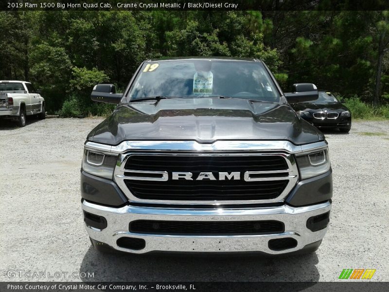 Granite Crystal Metallic / Black/Diesel Gray 2019 Ram 1500 Big Horn Quad Cab