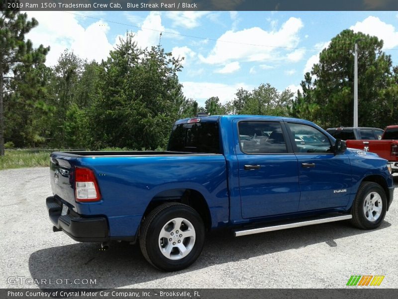 Blue Streak Pearl / Black 2019 Ram 1500 Tradesman Crew Cab