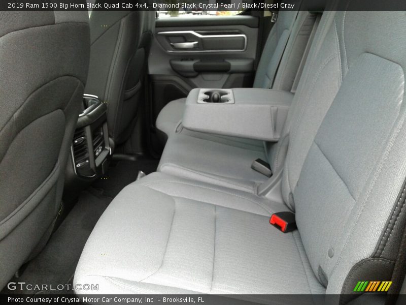 Diamond Black Crystal Pearl / Black/Diesel Gray 2019 Ram 1500 Big Horn Black Quad Cab 4x4