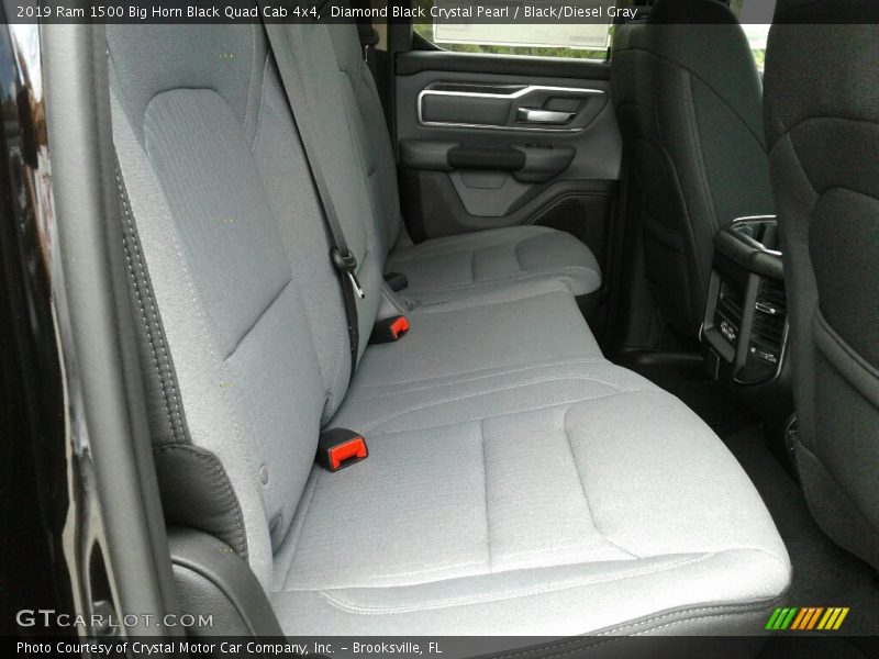 Diamond Black Crystal Pearl / Black/Diesel Gray 2019 Ram 1500 Big Horn Black Quad Cab 4x4