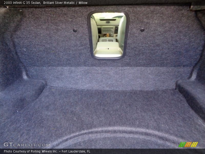 Brilliant Silver Metallic / Willow 2003 Infiniti G 35 Sedan