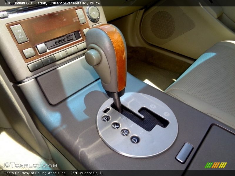 Brilliant Silver Metallic / Willow 2003 Infiniti G 35 Sedan