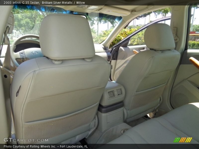 Brilliant Silver Metallic / Willow 2003 Infiniti G 35 Sedan