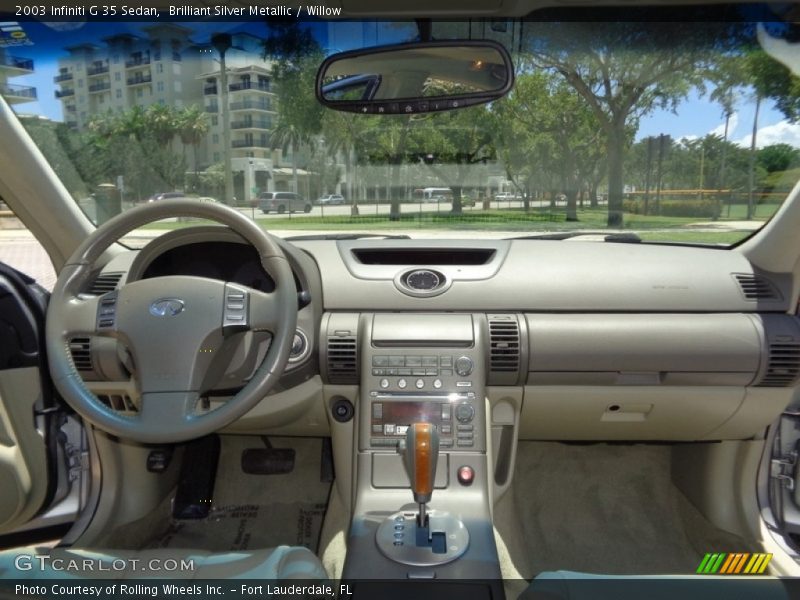 Brilliant Silver Metallic / Willow 2003 Infiniti G 35 Sedan
