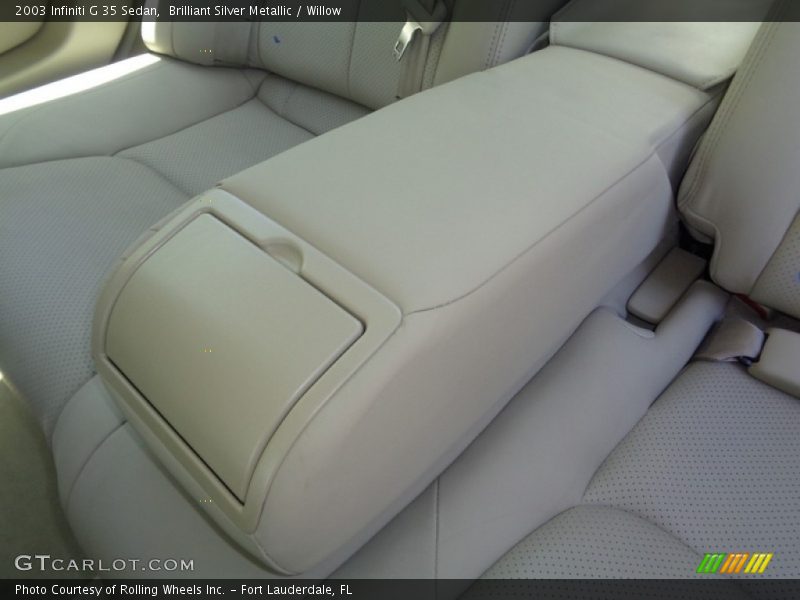 Brilliant Silver Metallic / Willow 2003 Infiniti G 35 Sedan