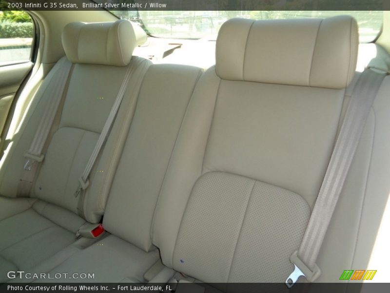 Brilliant Silver Metallic / Willow 2003 Infiniti G 35 Sedan