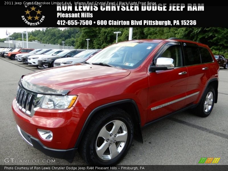 Inferno Red Crystal Pearl / Black/Light Frost Beige 2011 Jeep Grand Cherokee Limited 4x4