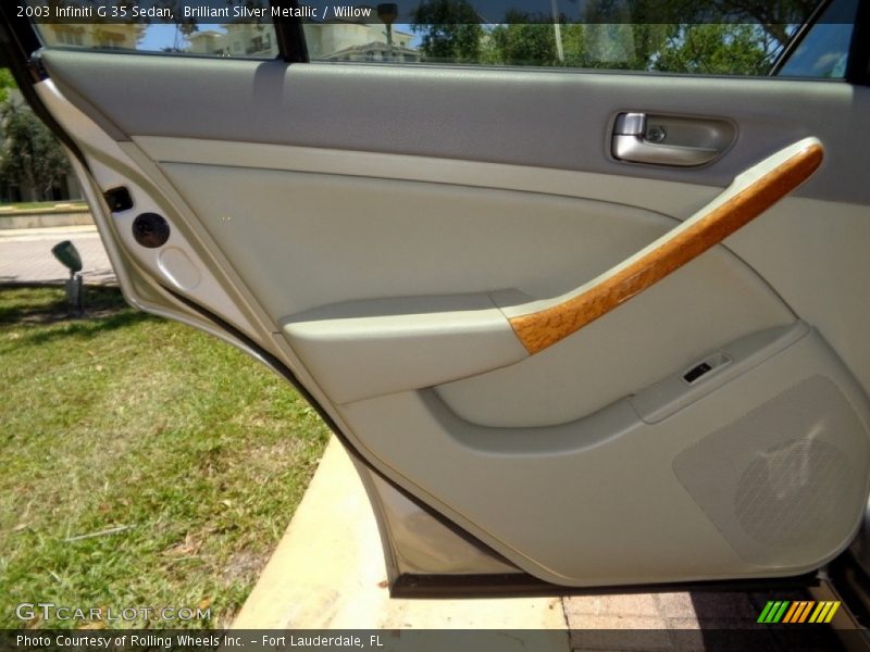 Brilliant Silver Metallic / Willow 2003 Infiniti G 35 Sedan