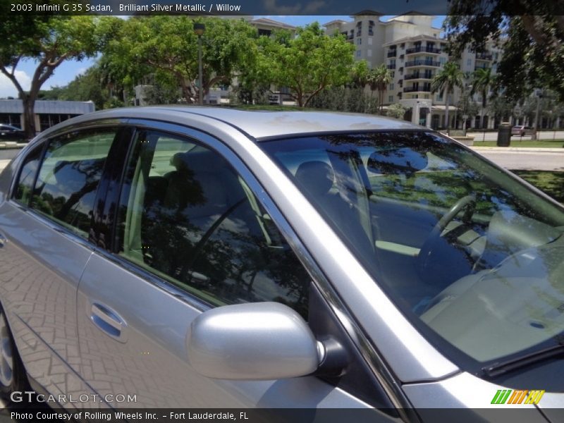 Brilliant Silver Metallic / Willow 2003 Infiniti G 35 Sedan