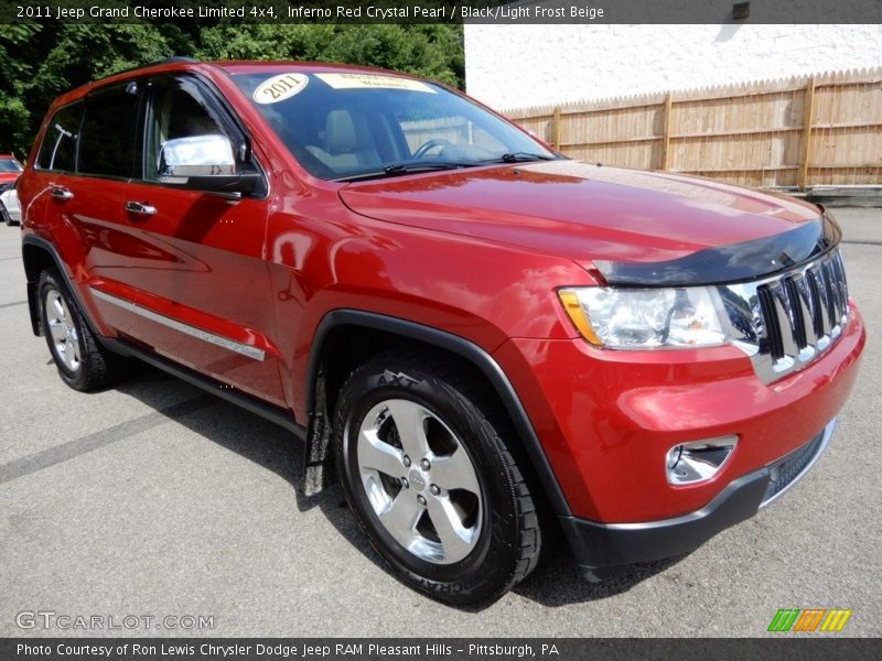 Inferno Red Crystal Pearl / Black/Light Frost Beige 2011 Jeep Grand Cherokee Limited 4x4