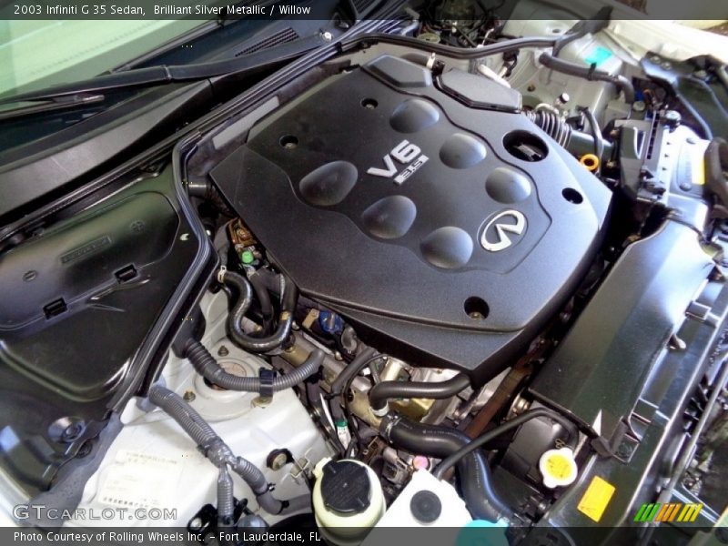 Brilliant Silver Metallic / Willow 2003 Infiniti G 35 Sedan