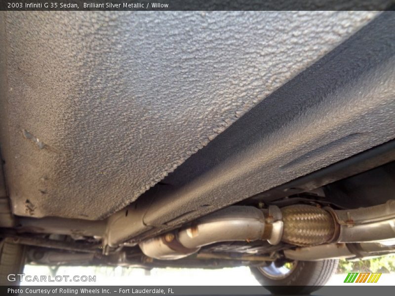 Brilliant Silver Metallic / Willow 2003 Infiniti G 35 Sedan