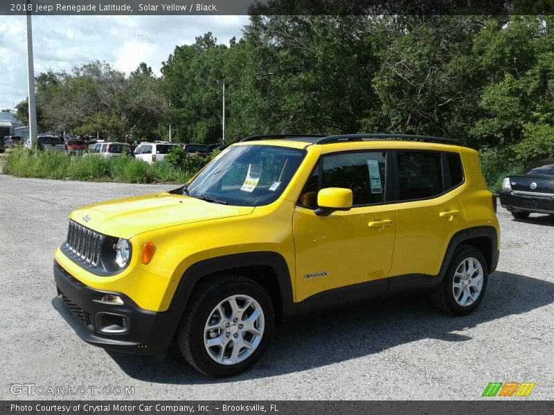 Solar Yellow / Black 2018 Jeep Renegade Latitude