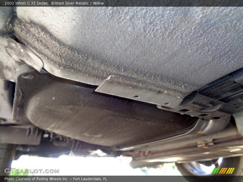 Brilliant Silver Metallic / Willow 2003 Infiniti G 35 Sedan