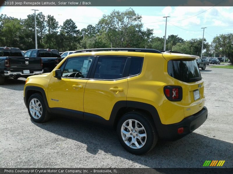 Solar Yellow / Black 2018 Jeep Renegade Latitude