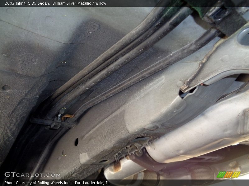 Brilliant Silver Metallic / Willow 2003 Infiniti G 35 Sedan