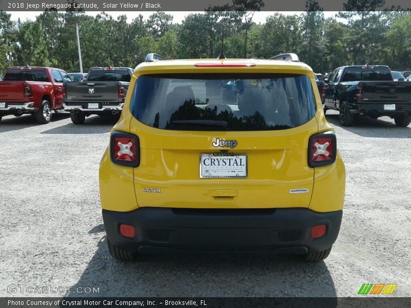 Solar Yellow / Black 2018 Jeep Renegade Latitude