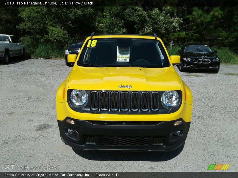 Solar Yellow / Black 2018 Jeep Renegade Latitude