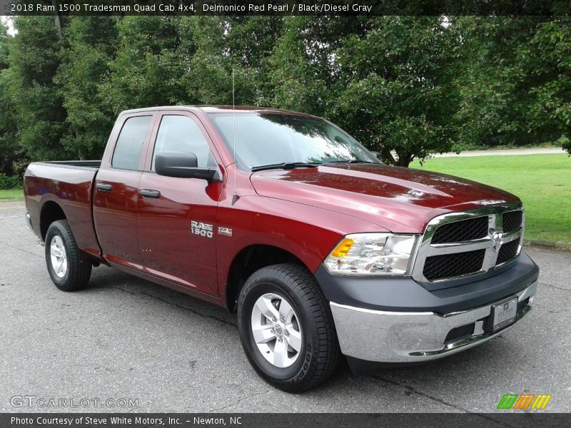 Delmonico Red Pearl / Black/Diesel Gray 2018 Ram 1500 Tradesman Quad Cab 4x4