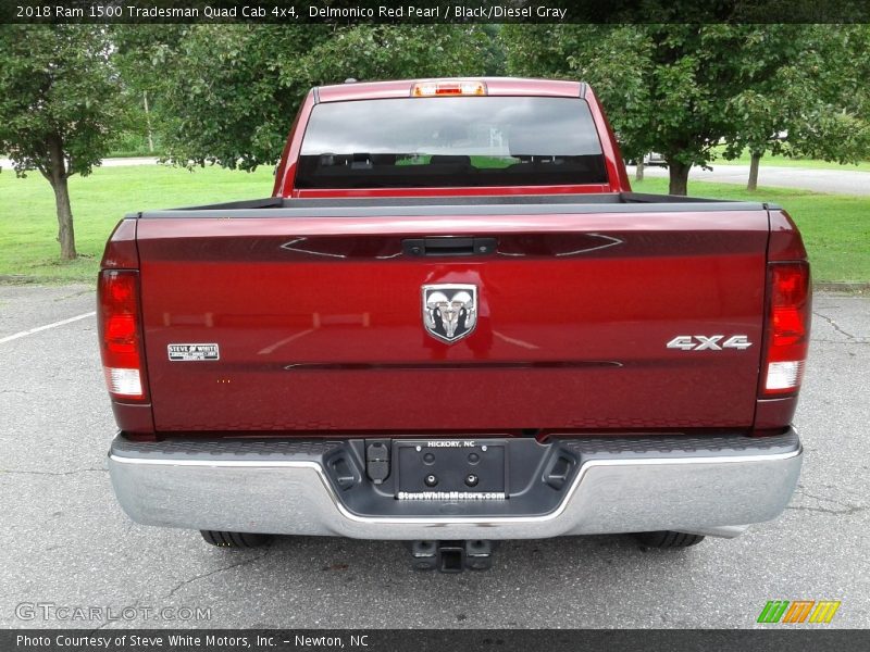 Delmonico Red Pearl / Black/Diesel Gray 2018 Ram 1500 Tradesman Quad Cab 4x4