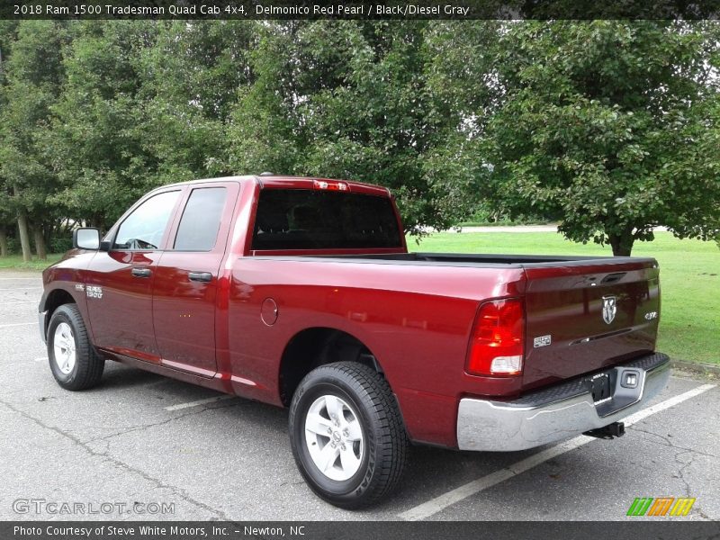 Delmonico Red Pearl / Black/Diesel Gray 2018 Ram 1500 Tradesman Quad Cab 4x4