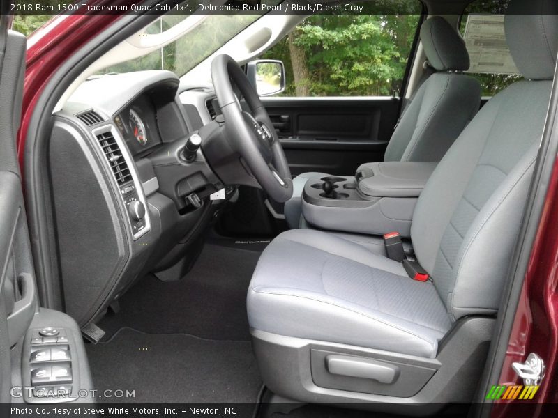 Delmonico Red Pearl / Black/Diesel Gray 2018 Ram 1500 Tradesman Quad Cab 4x4