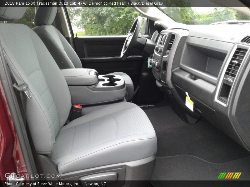 Delmonico Red Pearl / Black/Diesel Gray 2018 Ram 1500 Tradesman Quad Cab 4x4