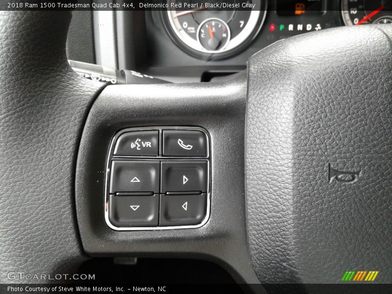 Delmonico Red Pearl / Black/Diesel Gray 2018 Ram 1500 Tradesman Quad Cab 4x4