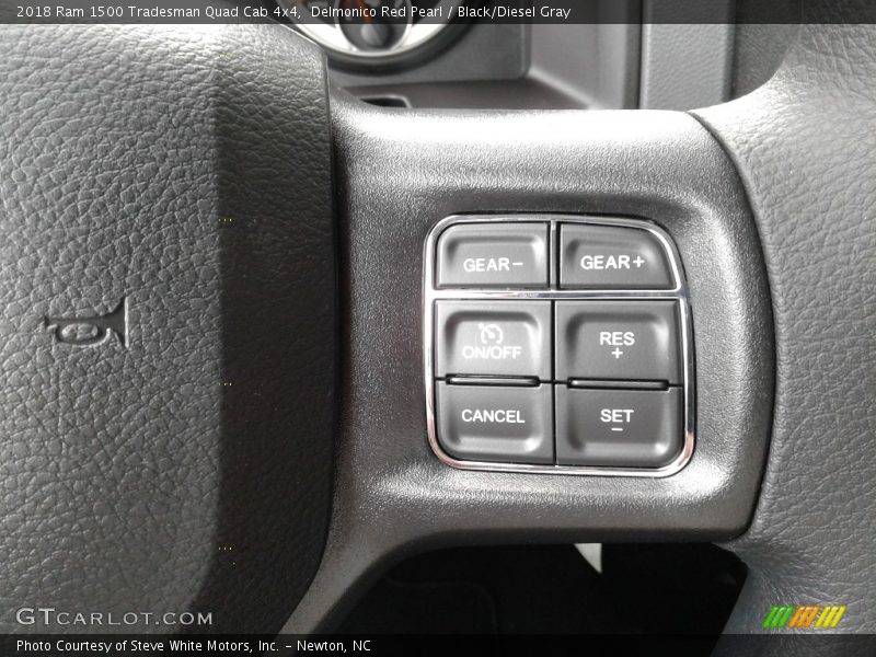 Delmonico Red Pearl / Black/Diesel Gray 2018 Ram 1500 Tradesman Quad Cab 4x4