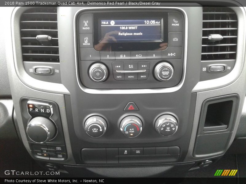 Delmonico Red Pearl / Black/Diesel Gray 2018 Ram 1500 Tradesman Quad Cab 4x4