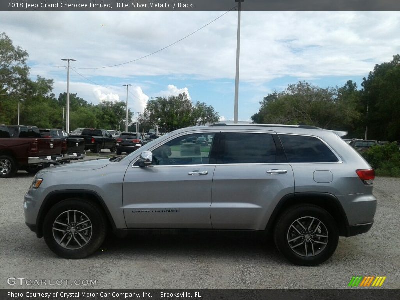 Billet Silver Metallic / Black 2018 Jeep Grand Cherokee Limited