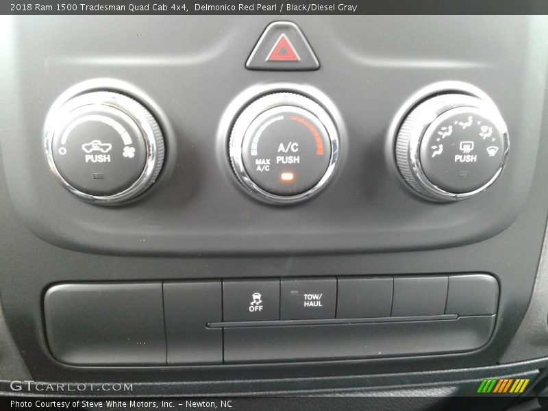 Delmonico Red Pearl / Black/Diesel Gray 2018 Ram 1500 Tradesman Quad Cab 4x4