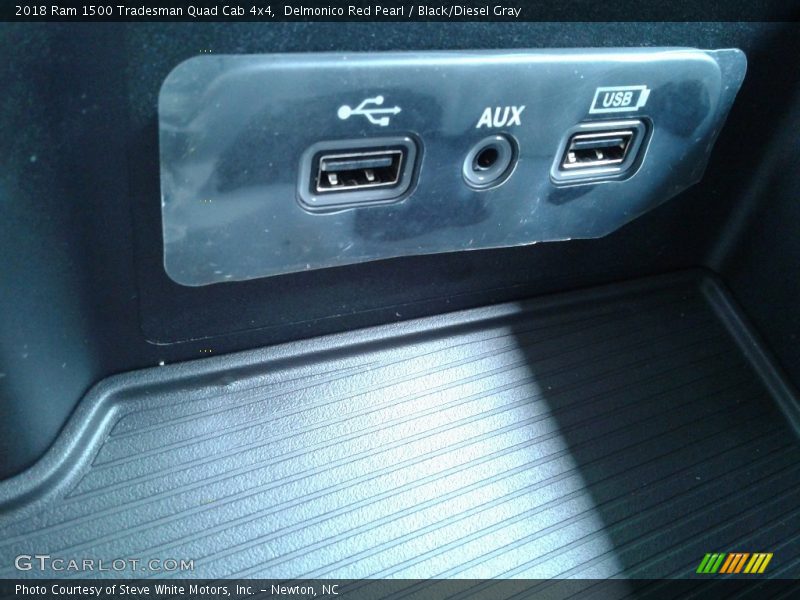 Delmonico Red Pearl / Black/Diesel Gray 2018 Ram 1500 Tradesman Quad Cab 4x4