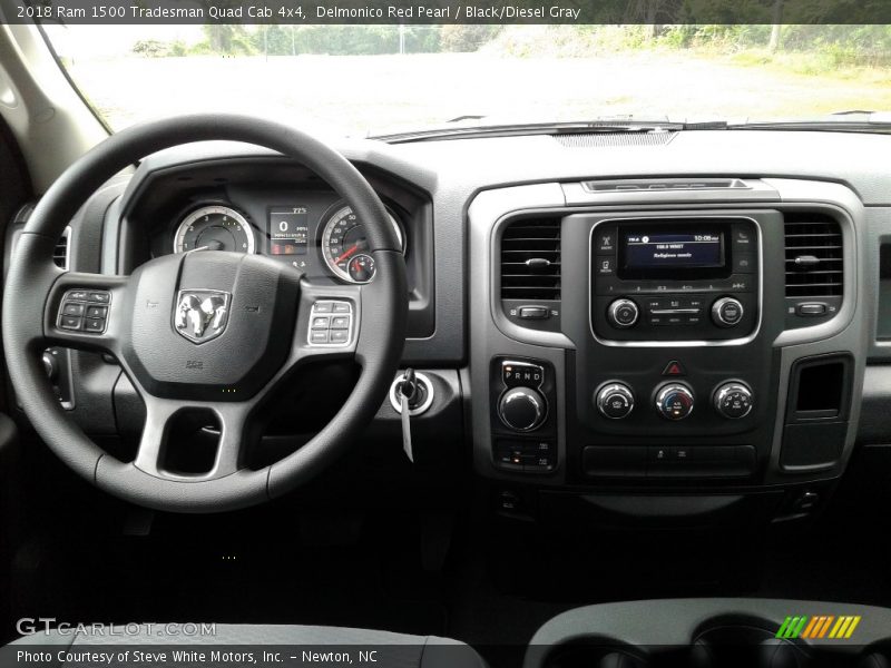 Delmonico Red Pearl / Black/Diesel Gray 2018 Ram 1500 Tradesman Quad Cab 4x4