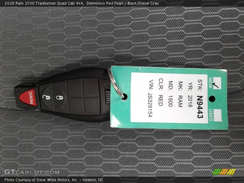 Delmonico Red Pearl / Black/Diesel Gray 2018 Ram 1500 Tradesman Quad Cab 4x4