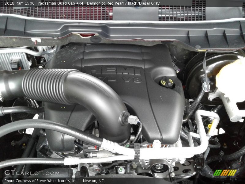 Delmonico Red Pearl / Black/Diesel Gray 2018 Ram 1500 Tradesman Quad Cab 4x4