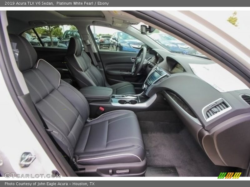 Platinum White Pearl / Ebony 2019 Acura TLX V6 Sedan