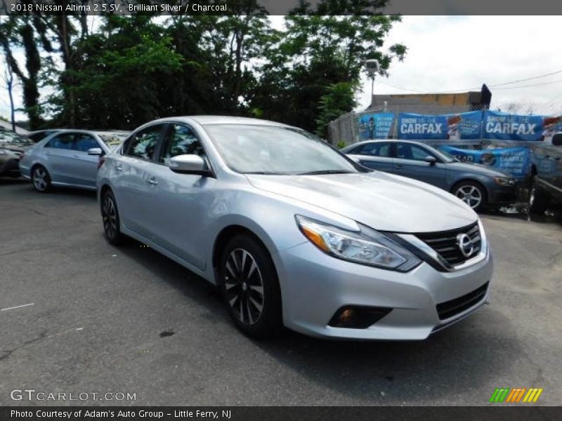 Brilliant Silver / Charcoal 2018 Nissan Altima 2.5 SV