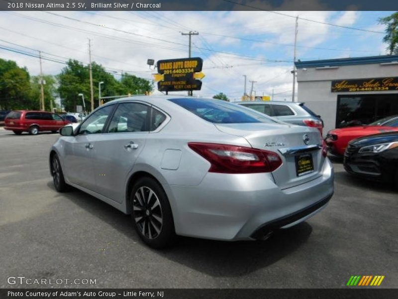 Brilliant Silver / Charcoal 2018 Nissan Altima 2.5 SV